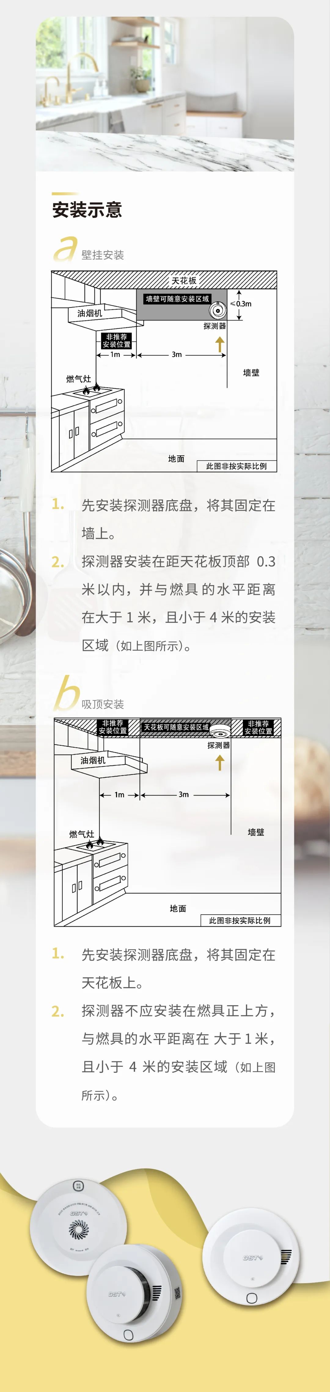 上海上海海灣消防GST全新一代NB獨立式煙感氣感探測器安裝