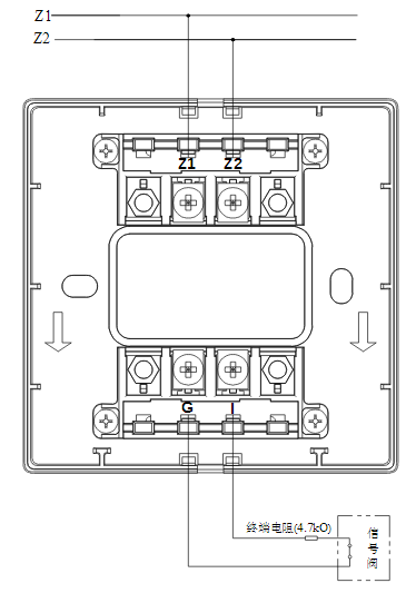 上海上海海灣消防GST-LD-8300B輸入模塊常閉無源觸點接線圖