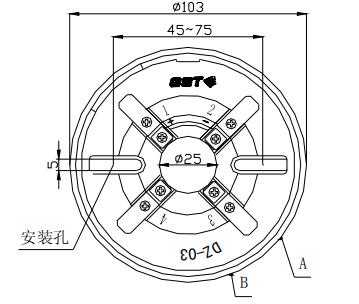 DZ-03定位底座 上海海灣底座